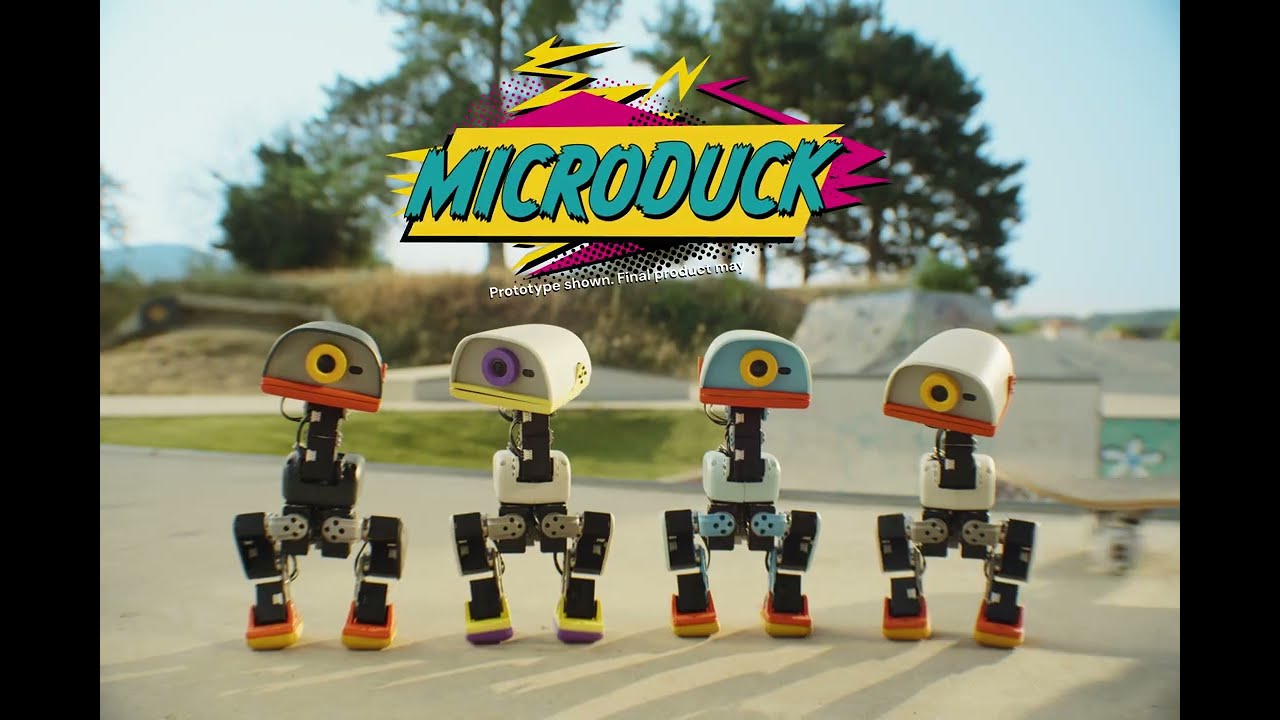허깅페이스와 폴렌 로보틱스가 공개한 소형 이족보행 로봇 Microduck