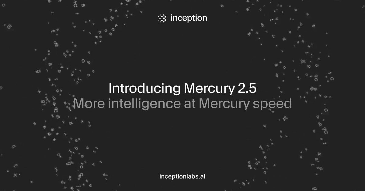 Mercury 2.5 공식 소개 이미지