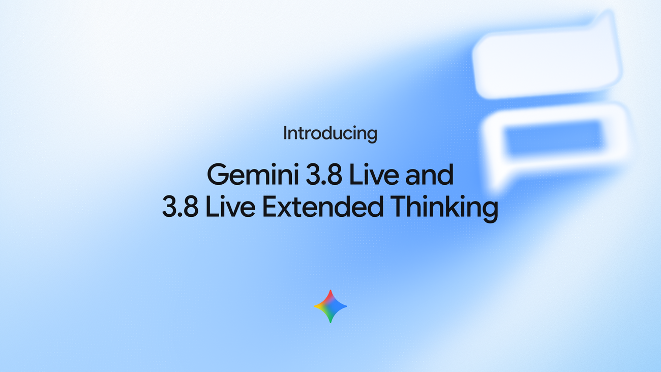 Google DeepMind의 Gemini 3.8 Live 공식 소개 이미지