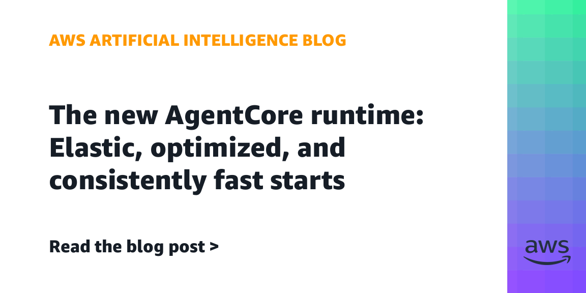 Amazon Bedrock AgentCore Runtime 공식 대표 이미지