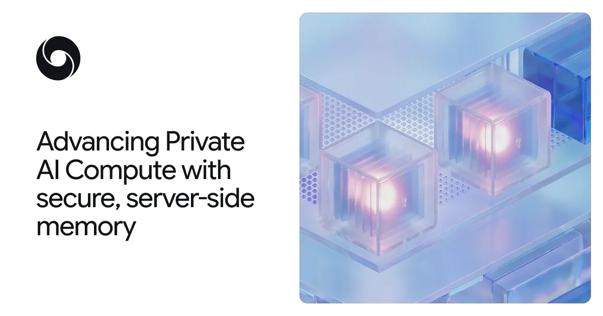 Google DeepMind의 Private AI Compute 공식 대표 이미지